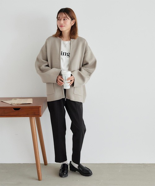 titivate（ティティベイト）の「ランタンスリーブブルゾン（ブルゾン・レディース・ホワイト系その他/ブラック/グレイッシュベージュ/オフホワイト・FREE）」の22枚目の写真