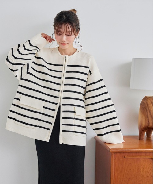 titivate（ティティベイト）の「ランタンスリーブブルゾン（ブルゾン・レディース・ホワイト系その他/ブラック/グレイッシュベージュ/オフホワイト・FREE）」の18枚目の写真