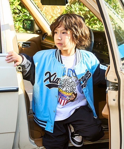 XLARGE KIDS（エクストララージキッズ）の「２WAYストレッチスタジャン（スタジャン・キッズ・ブルー/レッド/ライトグレー・100cm/110cm/120cm/130cm/140cm/90cm）」の16枚目の写真