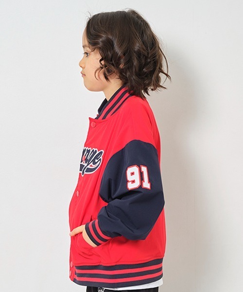 XLARGE KIDS（エクストララージキッズ）の「２WAYストレッチスタジャン（スタジャン・キッズ・ブルー/レッド/ライトグレー・100cm/110cm/120cm/130cm/140cm/90cm）」の18枚目の写真