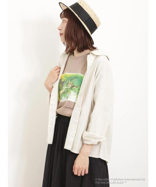 Samansa Mos2（サマンサ モスモス）の「二つ並びボタンシャツ（シャツ/ブラウス・レディース・チャコールグレー/キナリ/イエロー/ベージュ・F）」の15枚目の写真