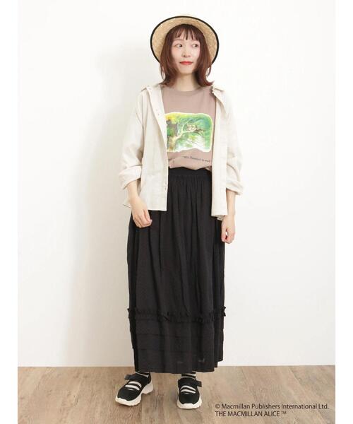 Samansa Mos2（サマンサ モスモス）の「二つ並びボタンシャツ（シャツ/ブラウス・レディース・チャコールグレー/キナリ/イエロー/ベージュ・F）」の17枚目の写真