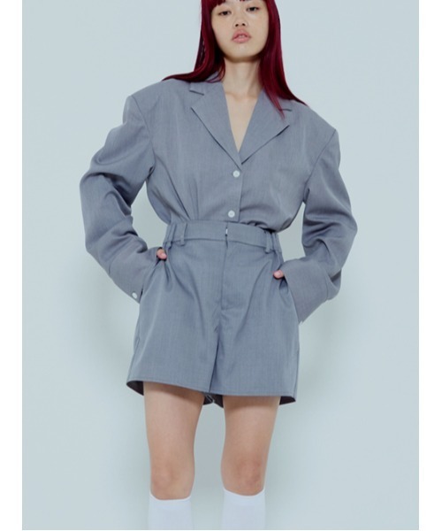 AMAIL（アマイル）の「Power gather pants（その他パンツ・レディース・グレー/ピンク・S/M）」の4枚目の写真