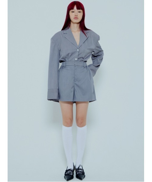 AMAIL（アマイル）の「Power gather pants（その他パンツ・レディース・グレー/ピンク・S/M）」の5枚目の写真