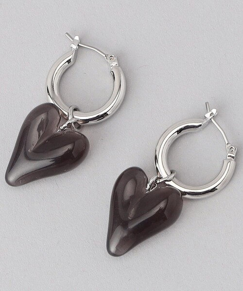 FREAK'S STORE（フリークスストア）の「2WAYハートフープピアス（ピアス（両耳用）・レディース・シルバー/ゴールド・ONE SIZE）」の3枚目の写真