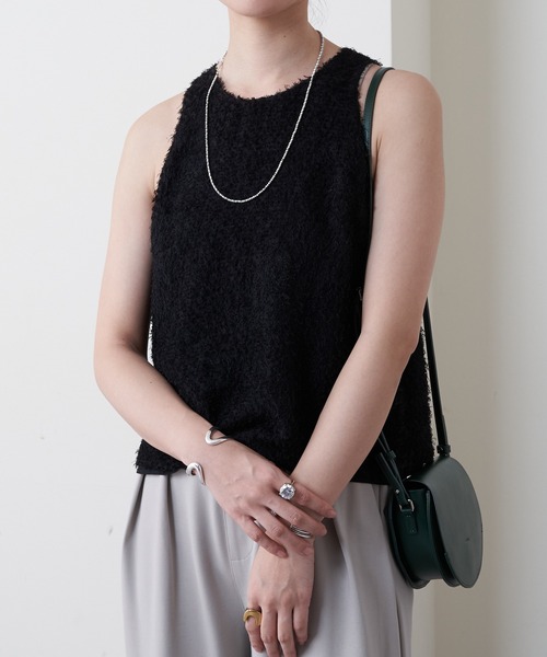 SHENERY（シーナリー）の「アメスリリバーシブルタンクトップ（シャツ/ブラウス・レディース・アイボリー/ブラック・FREE）」の14枚目の写真