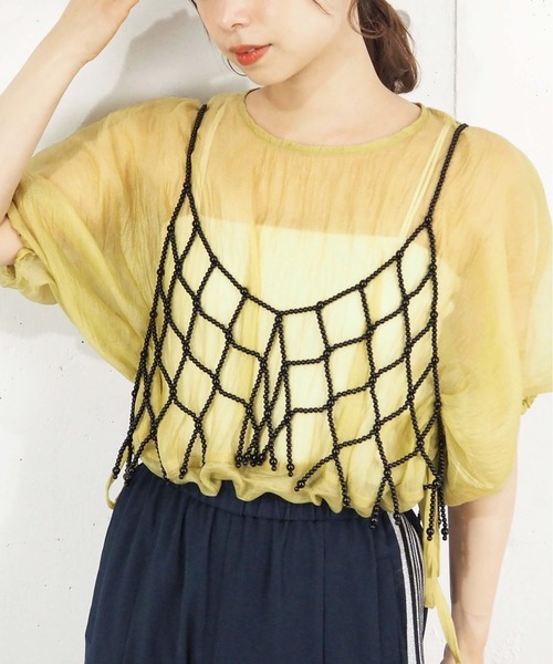 【SALE】BELLE ビスチェ　キャミソール　トップス STYLEBLOCK キャミソール ビスチェ PUレザー 無地 カップ付き