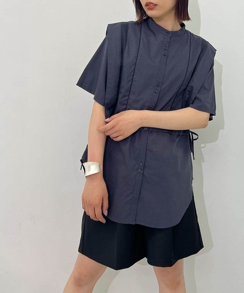 【セール】パイピングレイヤードシャツ（シャツ/ブラウス）｜KBF（ケイビーエフ）