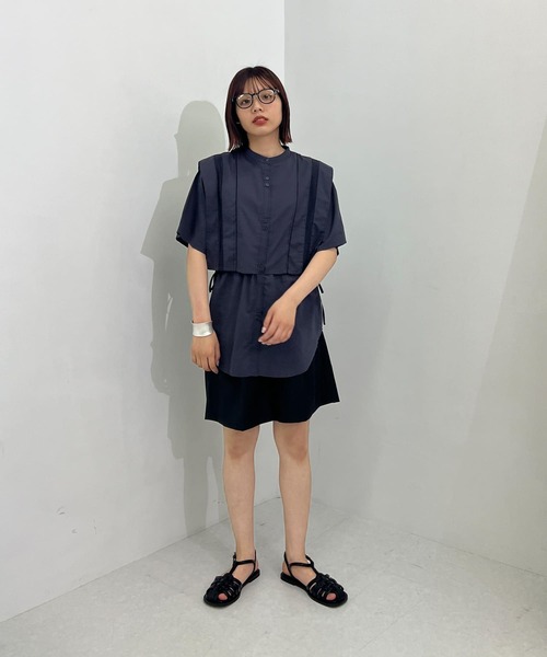 【セール】パイピングレイヤードシャツ（シャツ/ブラウス）｜KBF（ケイビーエフ）