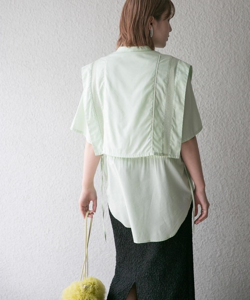 【セール】パイピングレイヤードシャツ（シャツ/ブラウス）｜KBF（ケイビーエフ）