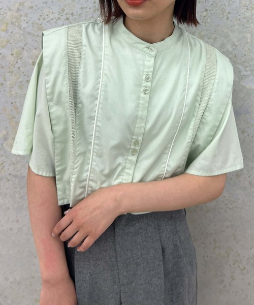 【セール】パイピングレイヤードシャツ（シャツ/ブラウス）｜KBF（ケイビーエフ）