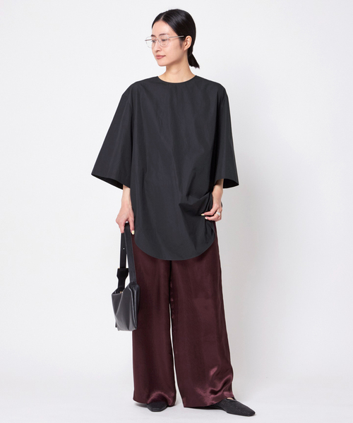 AP STUDIO（エーピーストゥディオ）の「サテンイージーパンツ（スラックス・レディース・レッド・36/38）」の13枚目の写真