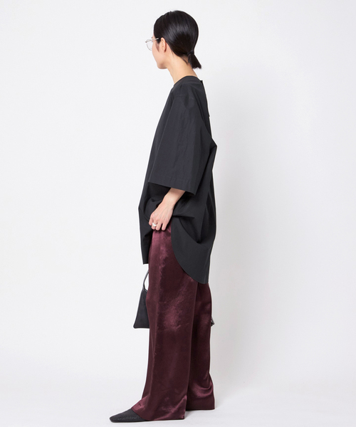 AP STUDIO（エーピーストゥディオ）の「サテンイージーパンツ（スラックス・レディース・レッド・36/38）」の14枚目の写真