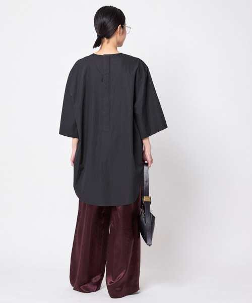 AP STUDIO（エーピーストゥディオ）の「サテンイージーパンツ（スラックス・レディース・レッド・36/38）」の15枚目の写真