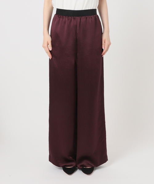 AP STUDIO（エーピーストゥディオ）の「サテンイージーパンツ（スラックス・レディース・レッド・36/38）」の16枚目の写真
