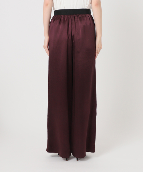 AP STUDIO（エーピーストゥディオ）の「サテンイージーパンツ（スラックス・レディース・レッド・36/38）」の18枚目の写真