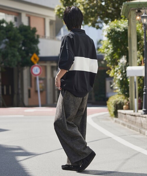 PUBLUX（パブリュクス）の「U.S. POLO ASSN./ユーエスポロアッスン 別注 ワンポイント刺繍 ハーフジップ切り替えTシャツ/ユニセックス(限定展開)（Tシャツ/カットソー・メンズ・ライトグレー/ブラック/ネイビー/グリーン/ブルー系その他/ブラック系その他/グレー系その他・SMALL/MEDIUM/LARGE）」の15枚目の写真