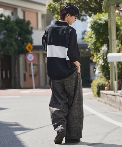 PUBLUX（パブリュクス）の「U.S. POLO ASSN./ユーエスポロアッスン 別注 ワンポイント刺繍 ハーフジップ切り替えTシャツ/ユニセックス(限定展開)（Tシャツ/カットソー・メンズ・ライトグレー/ブラック/ネイビー/グリーン/ブルー系その他/ブラック系その他/グレー系その他・SMALL/MEDIUM/LARGE）」の16枚目の写真