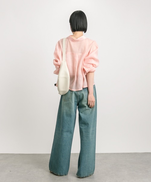 RIVE DROITE（リヴドロワ）の「ラミークロップドシャツ（シャツ/ブラウス・レディース・ブラック/ピンク・FREE）」の20枚目の写真