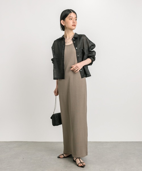 RIVE DROITE（リヴドロワ）の「ラミークロップドシャツ（シャツ/ブラウス・レディース・ブラック/ピンク・FREE）」の7枚目の写真