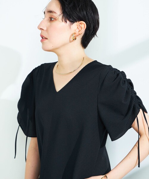 NOLLEY’S Sophi(ノーリーズソフィ)の「サッカーティアードワンピース(ワンピース・レディース・ブラック/サックスブルー・38/36)」の18枚目の写真