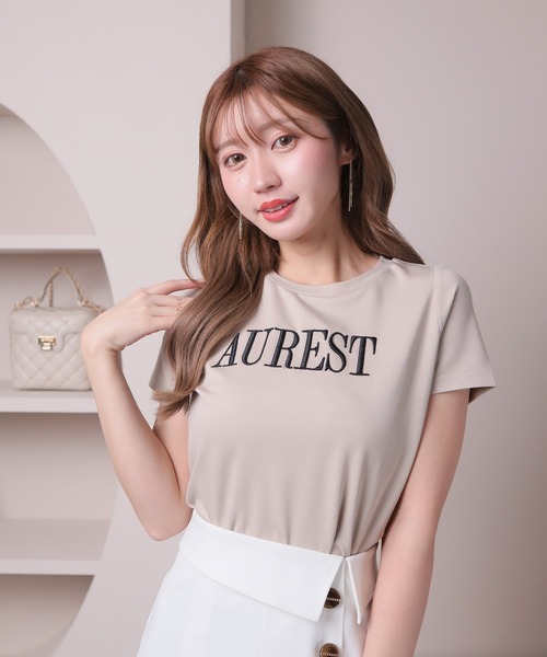 LIPSERVICE(リップサービス)の「AUREST Tシャツ(Tシャツ/カットソー・レディース・ホワイト/ブラック/ベージュ・FREE)」の18枚目の写真