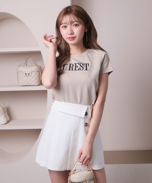 LIPSERVICE(リップサービス)の「AUREST Tシャツ(Tシャツ/カットソー・レディース・ホワイト/ブラック/ベージュ・FREE)」の17枚目の写真