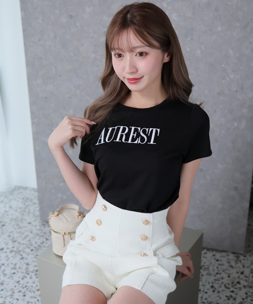 LIPSERVICE(リップサービス)の「AUREST Tシャツ(Tシャツ/カットソー・レディース・ホワイト/ブラック/ベージュ・FREE)」の12枚目の写真
