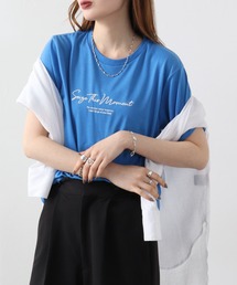 FUNALIVE | ミニロゴプリントTシャツ吸水速乾 UVカット 半袖(Tシャツ/カットソー)