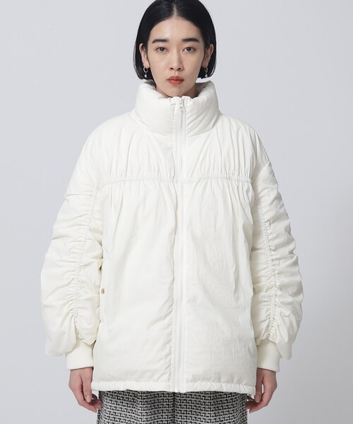 GALLEST(ギャレスト)の「◆ギャザーフォルムダウンコート(ダウンジャケット/コート・レディース・ブラック/オフホワイト・40/36/38)」の10枚目の写真