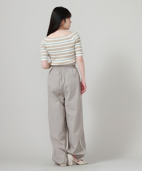 archives（アルシーヴ）の「サイドラインパラシュートパンツ（カーゴパンツ・レディース・アイボリー/ブラック/グレー・MEDIUM）」の20枚目の写真