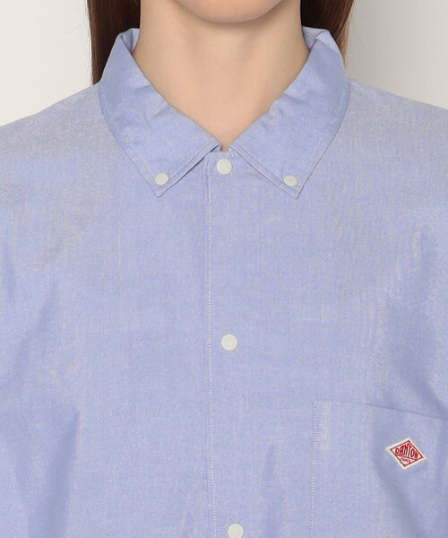 新品 ダントン クールマックス オックスフォード 半袖ボタン ダウンシャツ 38 DANTON（ダントン）の「WOMEN'S COOLMAX OXFORD SHORT SLEEVE B.D
