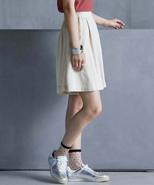 GEVS.（ジェイヴィス）の「＜大きいサイズ＞ レーヨン麻キュロットパンツ GEVS.（その他パンツ・レディース・ベージュ/ブラック・L/5L/4L/3L/LL）」の19枚目の写真