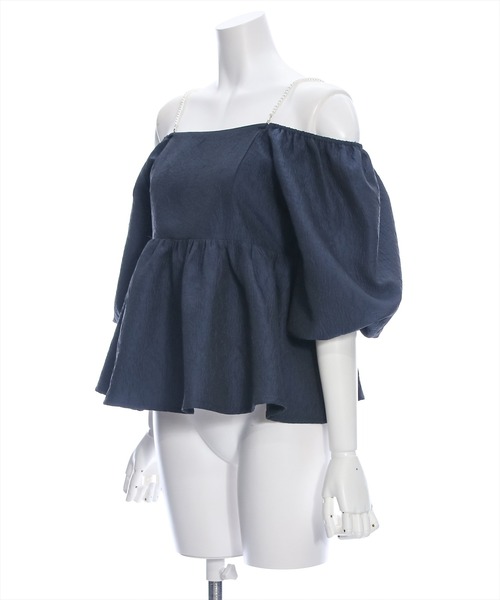 clear（クリア）の「フクレジャガードオフショルブラウス≪2024SS≫（シャツ/ブラウス・レディース・アイボリー/イエロー/ネイビー・F）」の10枚目の写真