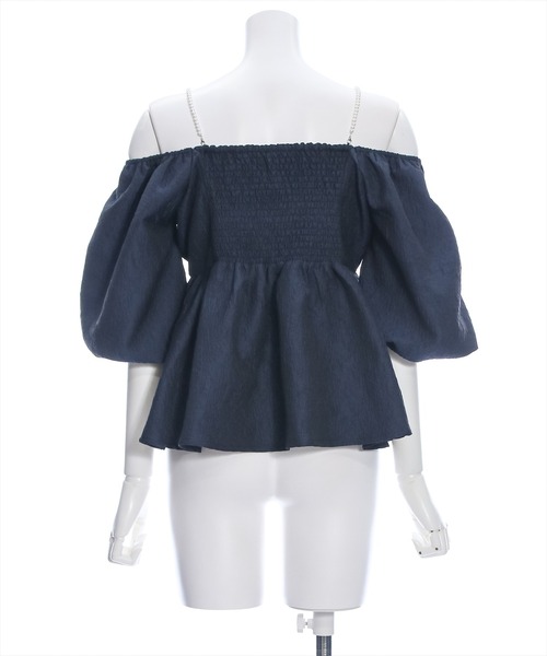 clear（クリア）の「フクレジャガードオフショルブラウス≪2024SS≫（シャツ/ブラウス・レディース・アイボリー/イエロー/ネイビー・F）」の7枚目の写真