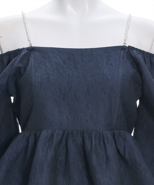 clear（クリア）の「フクレジャガードオフショルブラウス≪2024SS≫（シャツ/ブラウス・レディース・アイボリー/イエロー/ネイビー・F）」の5枚目の写真