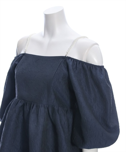 clear（クリア）の「フクレジャガードオフショルブラウス≪2024SS≫（シャツ/ブラウス・レディース・アイボリー/イエロー/ネイビー・F）」の4枚目の写真