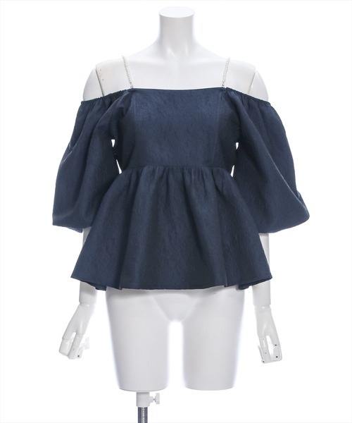 clear（クリア）の「フクレジャガードオフショルブラウス≪2024SS≫（シャツ/ブラウス・レディース・アイボリー/イエロー/ネイビー・F）」の12枚目の写真