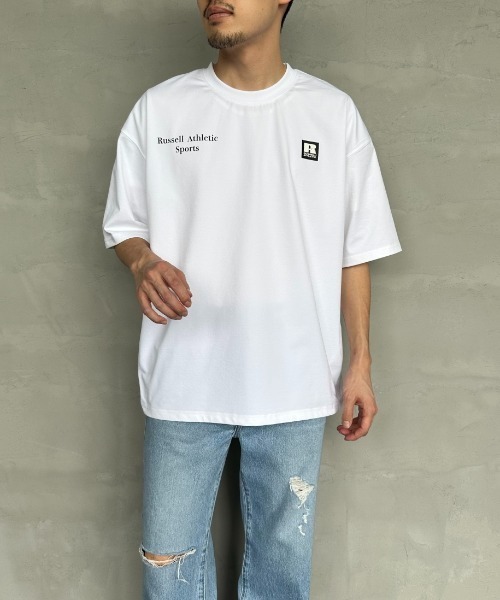 Russell Athletic（ラッセルアスレティック）の「[RUSSELL ATHLETIC/ラッセル アスレチック] 別注 DRI POWER ワンポイントロゴTシャツ（Tシャツ/カットソー・レディース・ブラック/ネイビー/ホワイト・M/L/XL）」の19枚目の写真