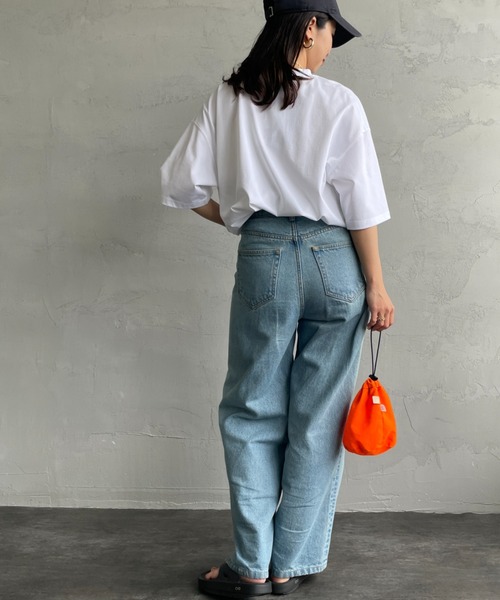 Russell Athletic（ラッセルアスレティック）の「[RUSSELL ATHLETIC/ラッセル アスレチック] 別注 DRI POWER ワンポイントロゴTシャツ（Tシャツ/カットソー・レディース・ブラック/ネイビー/ホワイト・M/L/XL）」の13枚目の写真