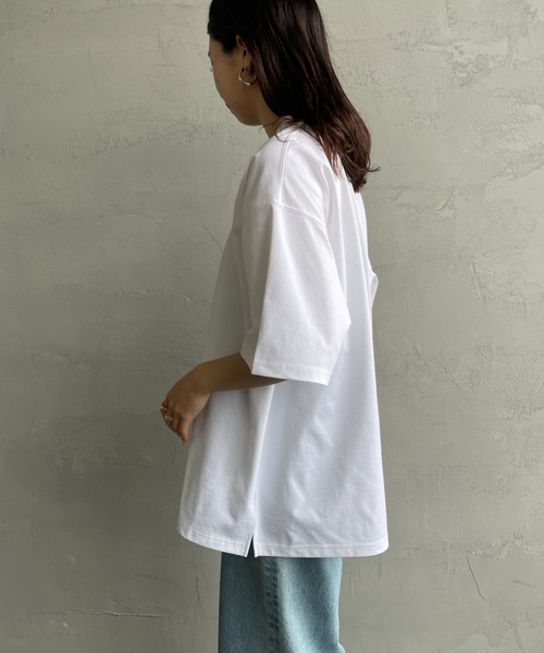 Russell Athletic（ラッセルアスレティック）の「[RUSSELL ATHLETIC/ラッセル アスレチック] 別注 DRI POWER ワンポイントロゴTシャツ（Tシャツ/カットソー・レディース・ブラック/ネイビー/ホワイト・M/L/XL）」の15枚目の写真