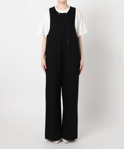 plage（プラージュ）の「CURRENTAGE/カレンテージ 別注 W ZIP サロペット（サロペット/オーバーオール・レディース・ブラック/ホワイト×ホワイト/ブルー・34/36/38）」の21枚目の写真