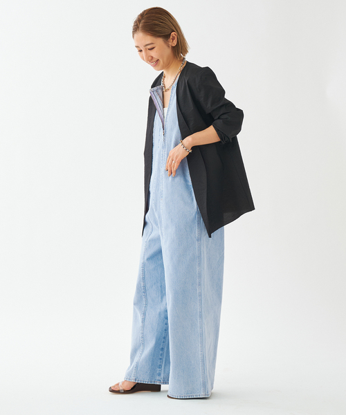 セール】CURRENTAGE/カレンテージ 別注 W ZIP サロペット（サロペット