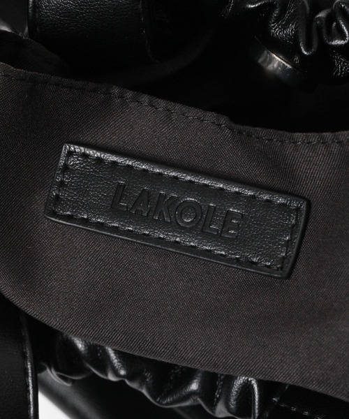 LAKOLE（ラコレ）の「クチギャザー2WAYショルダーバッグ / 116064（ショルダーバッグ・レディース・ブラック/アイボリー/シルバー/モカ・FREE）」の20枚目の写真