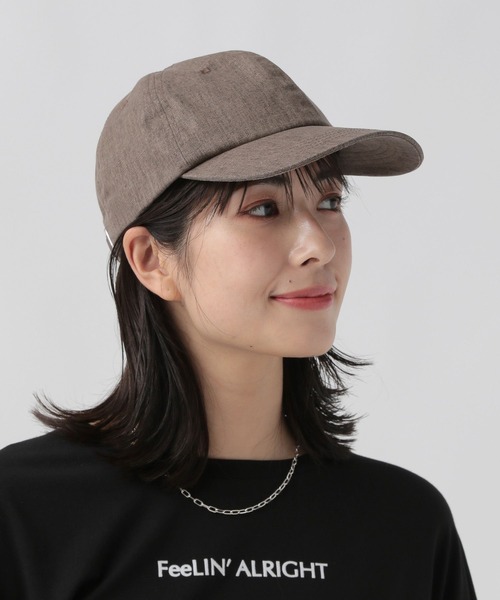 Elura（エルーラ）の「リネン混キャップ/122152（キャップ・レディース・ネイビー/ベージュ/ブラウン・ONE SIZE）」の2枚目の写真