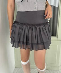 one after another NICE CLAUP | リボンシアーミニスカート(スカート)