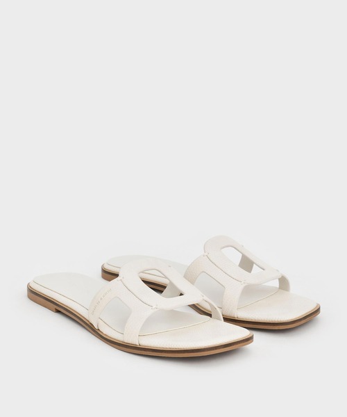 カットアウト スライドサンダル（サンダル）｜CHARLES & KEITH