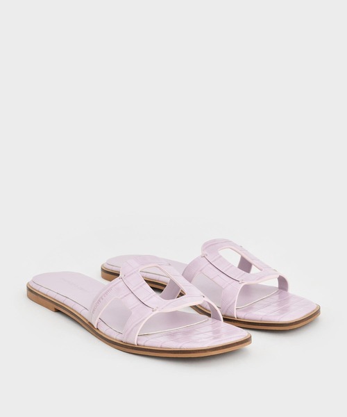 カットアウト スライドサンダル（サンダル）｜CHARLES & KEITH