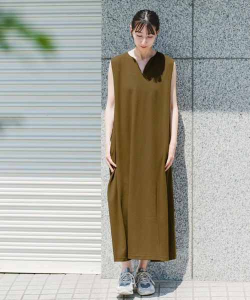 【希少】FORME UVカットノースリーブワンピースサイズ ブラウン 1 FORME UV CUT Sleeveless Dress ブラウン1
