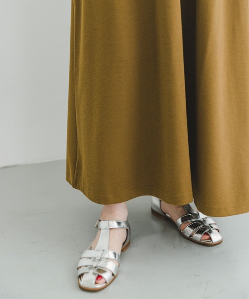 ITEMS URBANRESEARCH（アイテムズ アーバンリサーチ）の「カットミラノノースリーブワンピース（ワンピース・レディース・ブラウン系その他/ブラック/オフホワイト・FREE）」の4枚目の写真